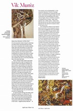 Vik Muniz: frieze, Issue 130, April 2010